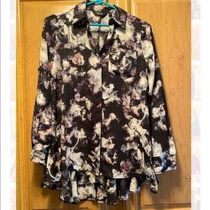 Vera Wang Flounce Blouse